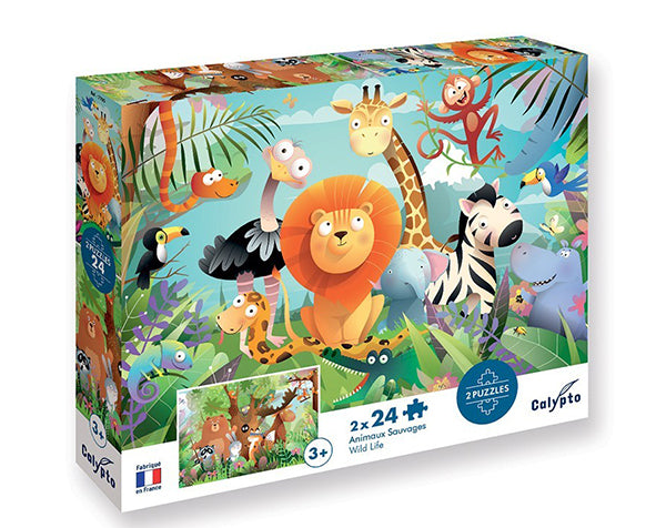 "PUZZLE 24 PC ANIMAUX
SAUVAGES"