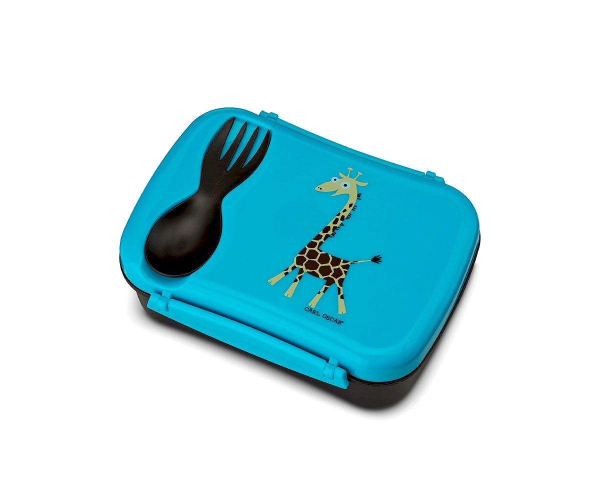 "Caja de Almuerzo N'ice Box Kids Jirafa Turquoise "