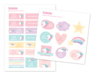 LIBRO OMY CON PINTURAS Y PEGATINAS UNICORNIO LILY