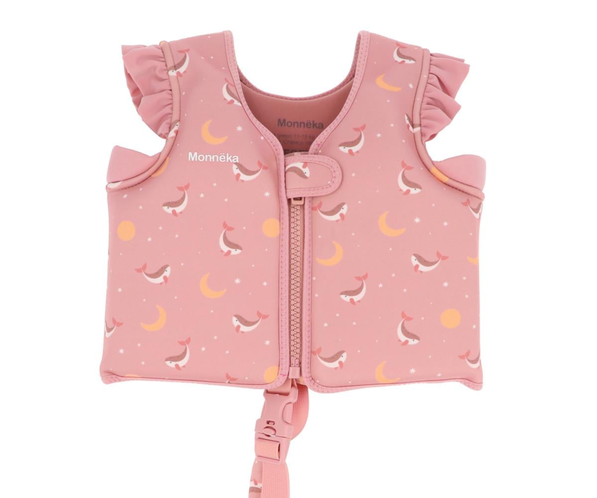 Chaleco Flotador Aprendizaje Whale Pink 3 a 6 años