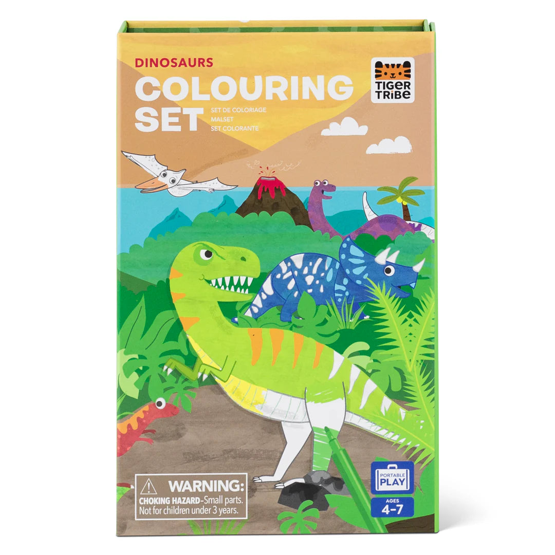COLOURING SET - DINOSAUR
