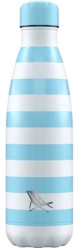 BOTELLA CHILLYS DOCK & BAY AZUL PASTEL 500 ml.