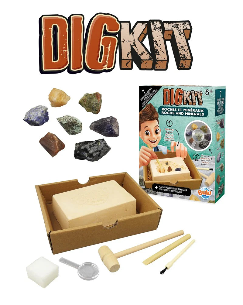 Buki Kit de excavación - Rocas y minerales