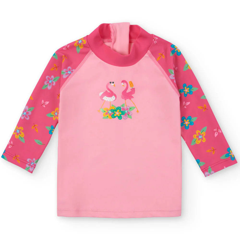 CAMISETA BTBOX UPF 50+ M/L FLAMINGOS 12-24 meses