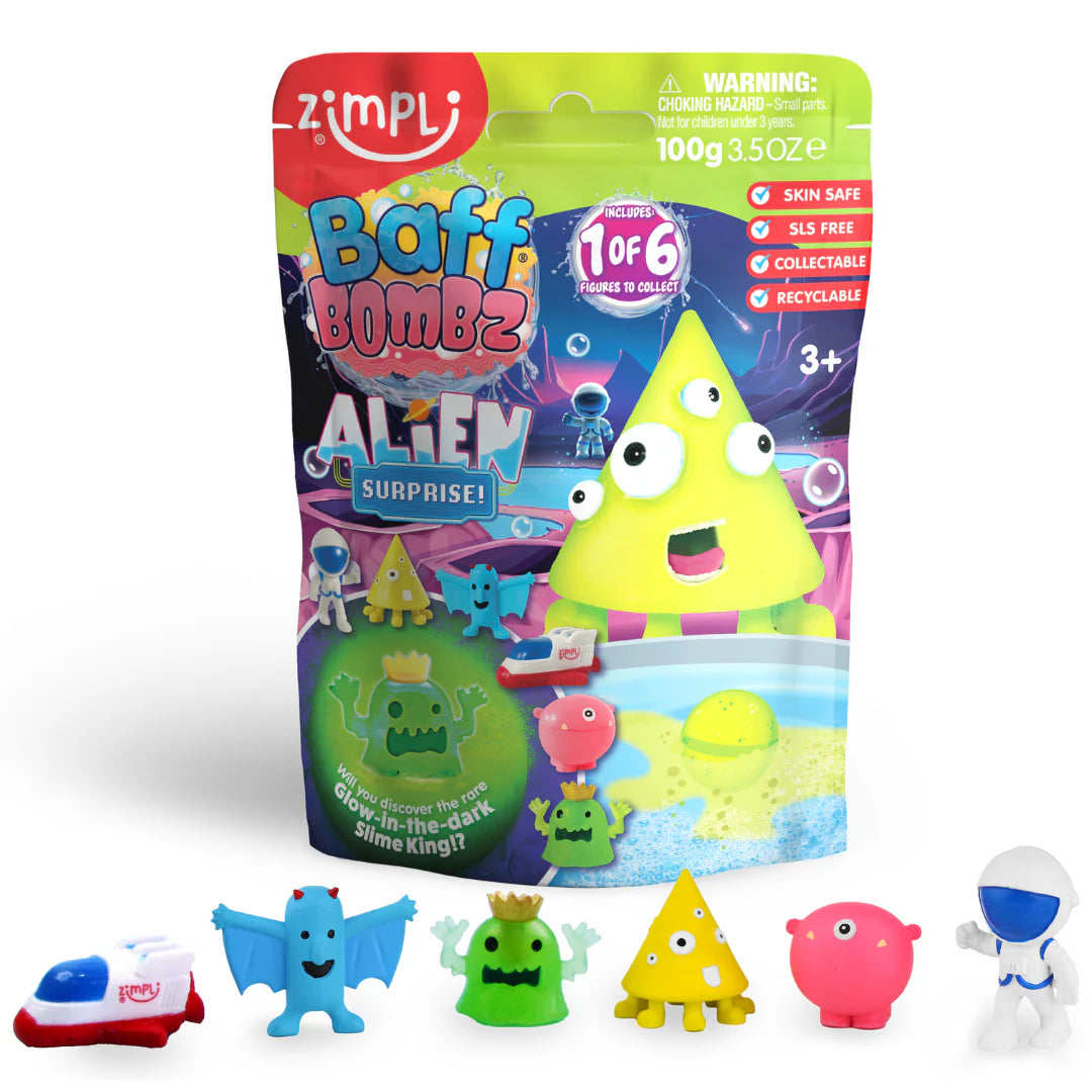 BOMBA DE BAÑO SURPRISE ALIENS 1x100gr.