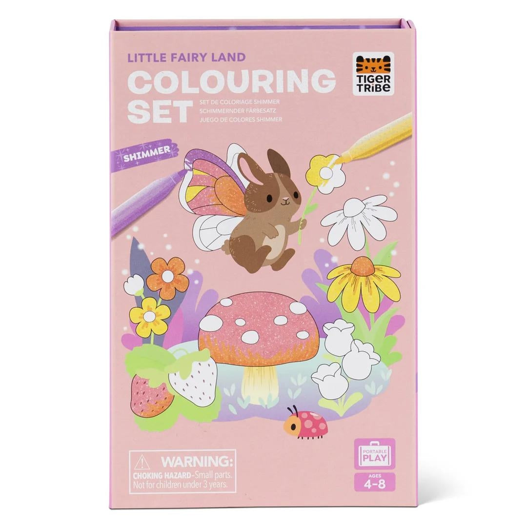 "SHIMMER COLOURING SET LITTLE FAIRY LAND - SET DE COLORIAGE BRILLANT PAYS
DE FEES"