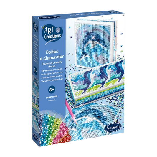 "ART & CREATIONS BOITES A
DIAMANTER DAUPHINS"