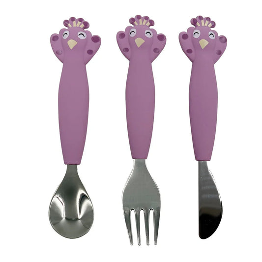 Silicone cutlery set 3-pack - Mrs. Peacock Novedad ABRIL 2026