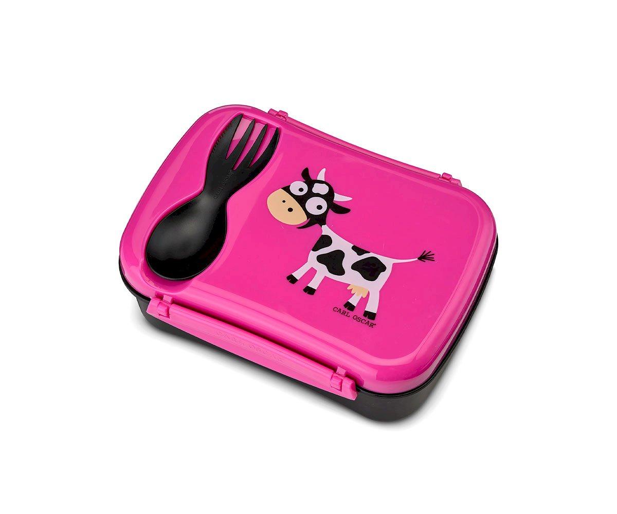 "Caja de Almuerzo N'ice Box Kids Vaca Purple "