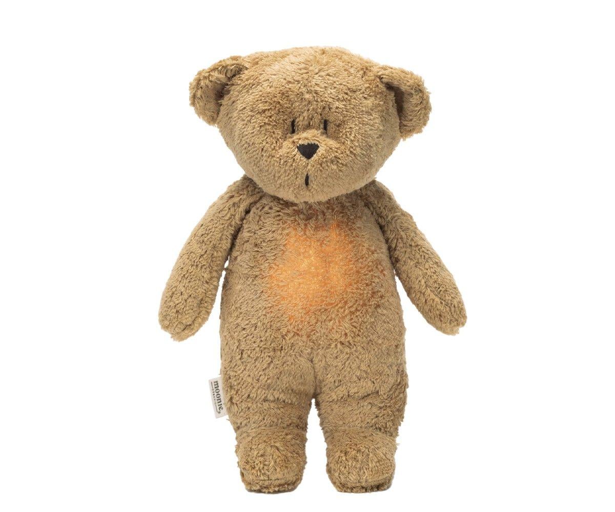 Peluche Luz-Sonido Oso Orgánico Moonie Capuccino Natur