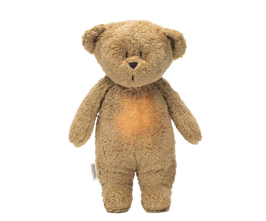 Peluche Luz-Sonido Oso Orgánico Moonie Capuccino Natur