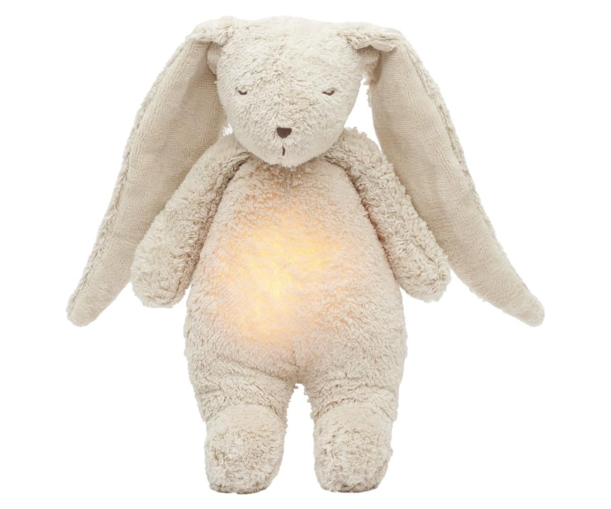 Peluche Luz-Sonido Conejo Orgánico Moonie Sand Natur Personalizable