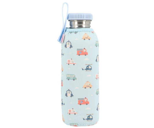 Botella Acero con Funda City Cars Personalizable 500ml