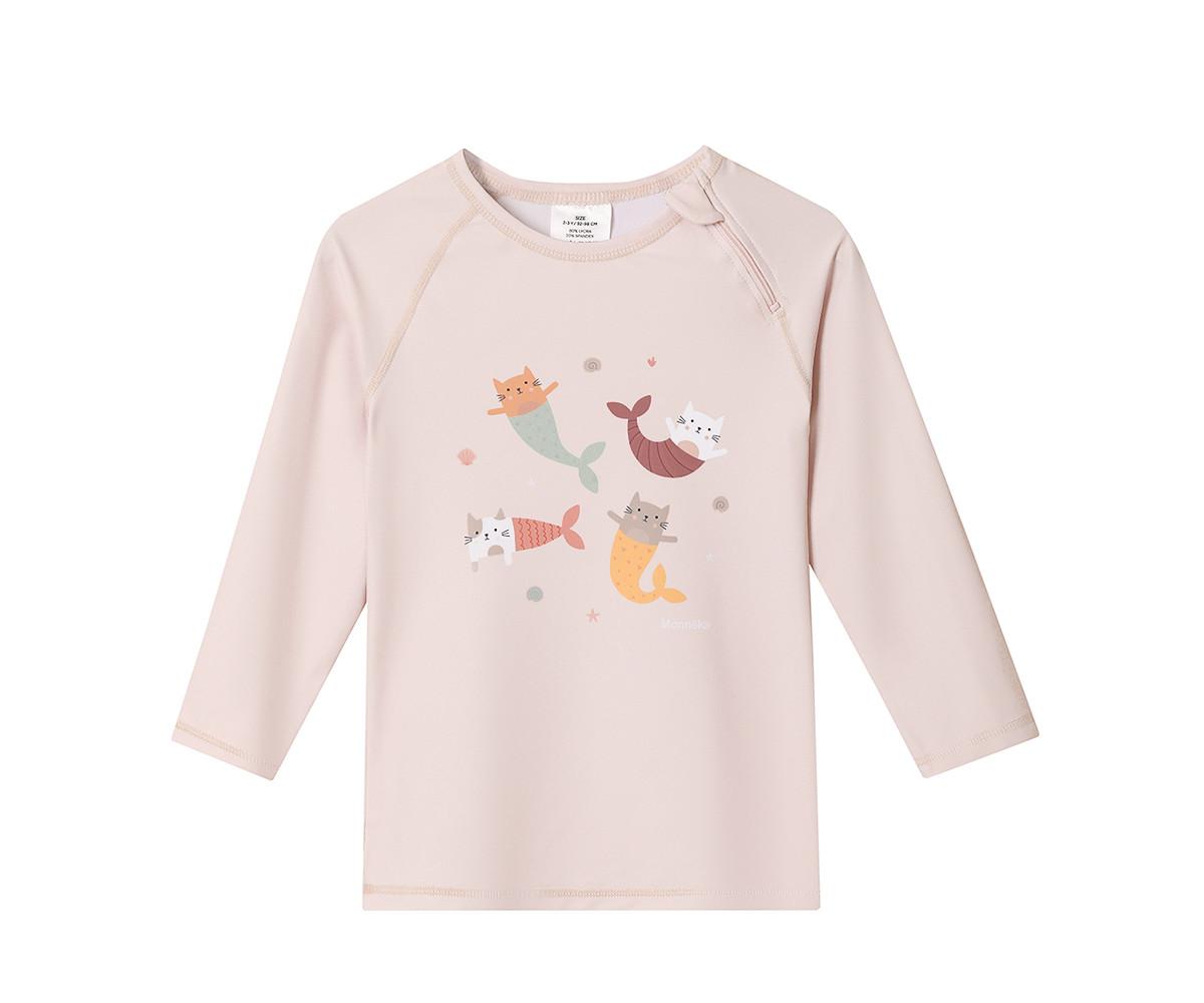 Camiseta Protección Solar Manga Larga Mermaid Cats 6-12 m