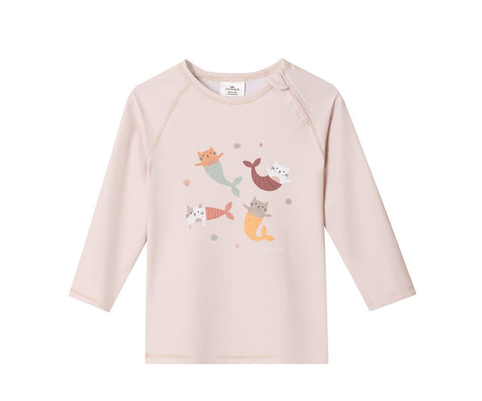 Camiseta Protección Solar Manga Larga Mermaid Cats 6-12 m