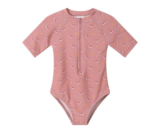 Bañador Pañal Volant Whale Pink 0-6 m