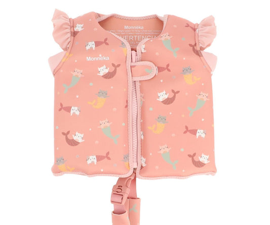 Chaleco Flotador Aprendizaje Mermaid Cats 3 a 6 años