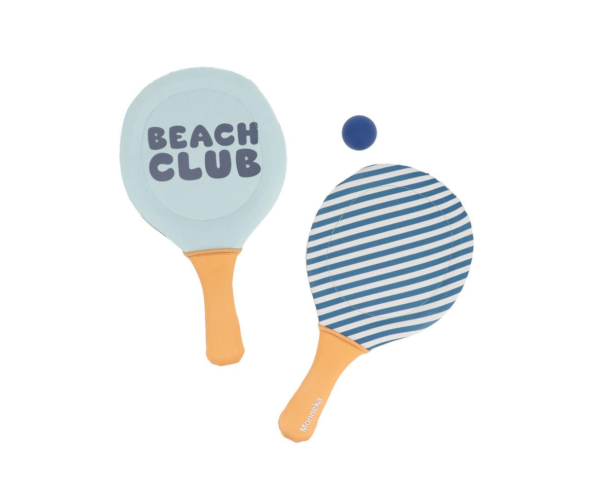 "Palas de Playa Neopreno Stripes Blues & Beyond 
con Pelota"