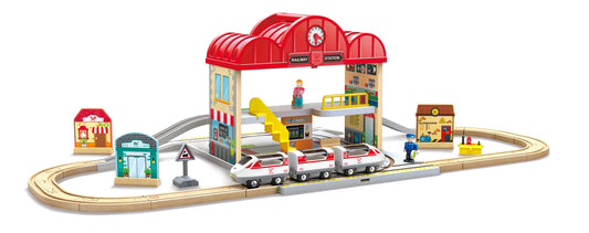 Set de Estación de Tren Portátil