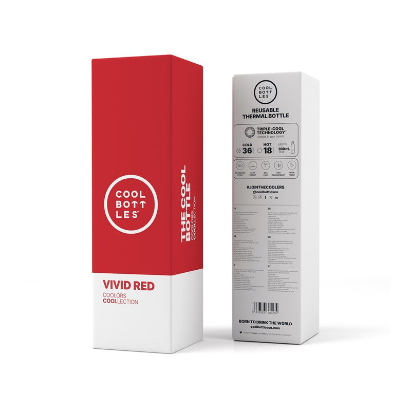 THE BOTTLE VIVID RED 350ML