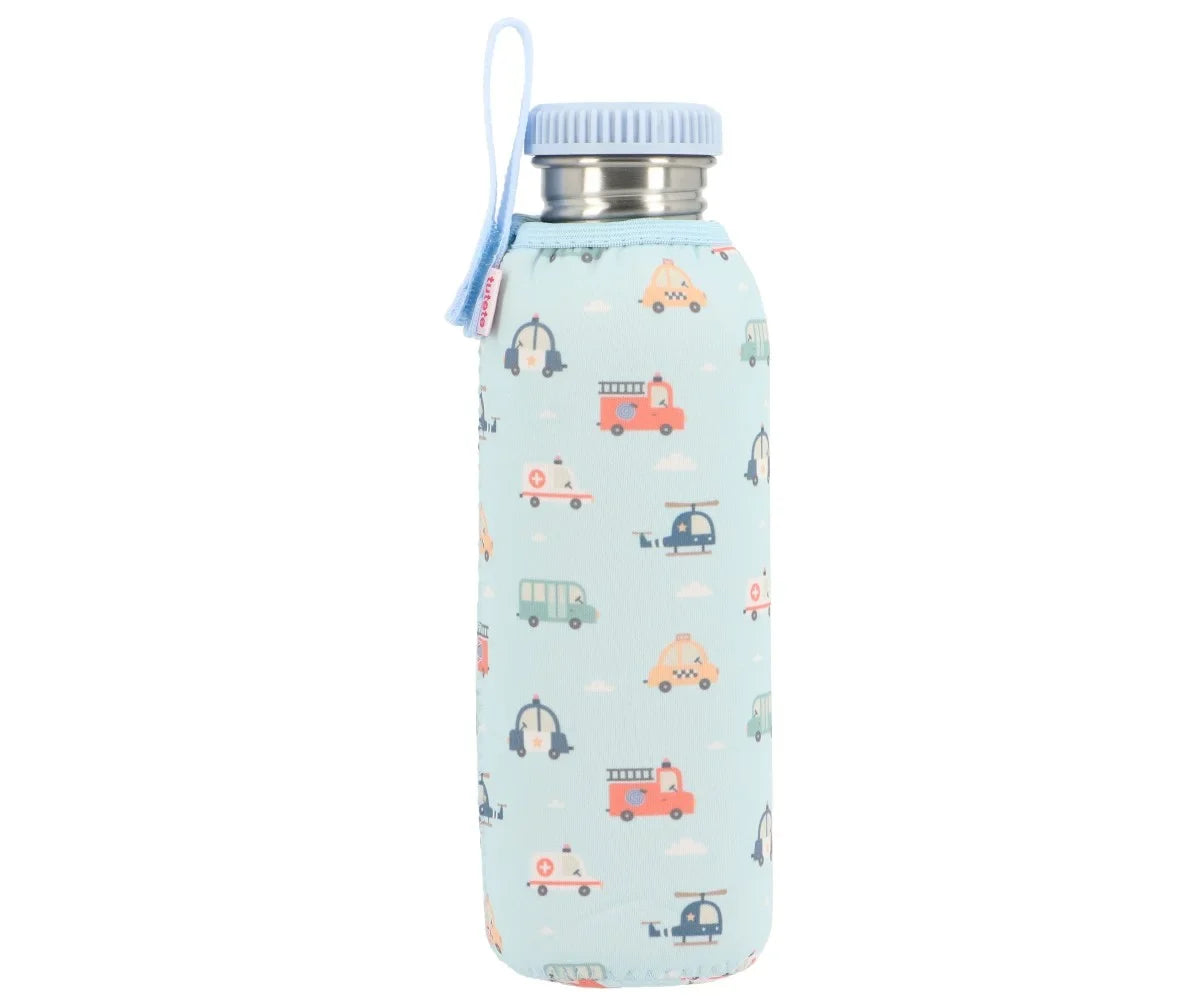 Botella Acero con Funda City Cars Personalizable 350ml