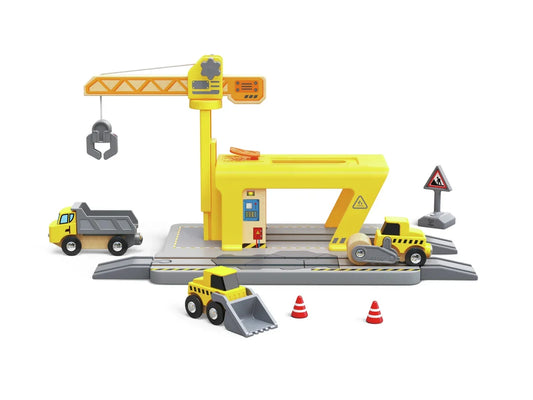 Construcción con Grúa de Ferrocarril