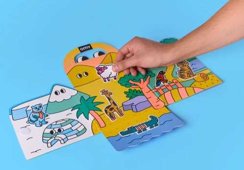 MONTESSORI ANIMALS CON PEGATINAS REUTILIZABLES