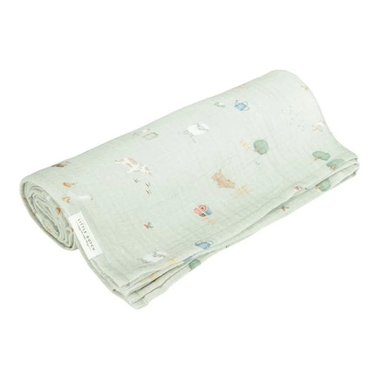 Muselina 120 x 120 muslin Pequeña Granja