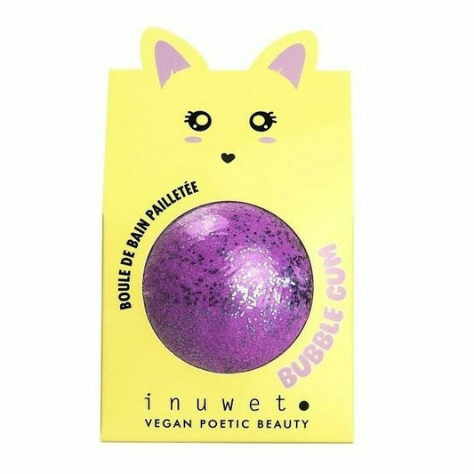 Bomba de baño purpurina - aroma chicle Lila