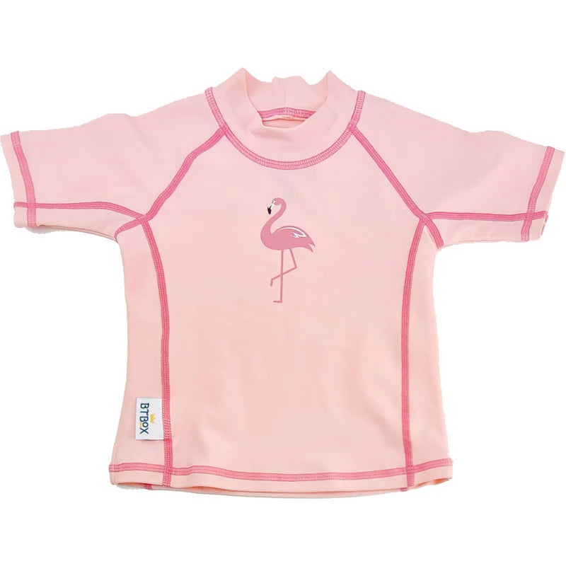 CAMISETA BTBOX UPF 50+ M/C FLAMINGOS 12-24 meses