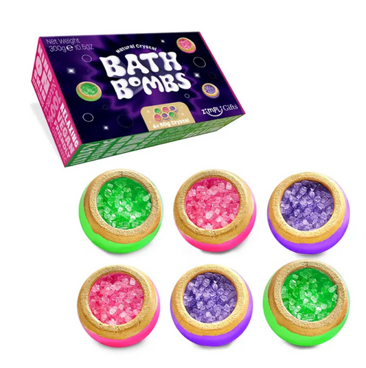 PACK REGALO 6 BOMBAS DE BAÑO CRYSTAL