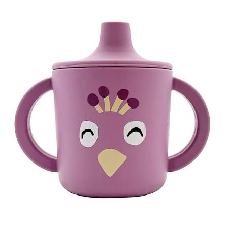 Silicone sippy cup - Mrs. Peacock Novedad ABRIL 2026