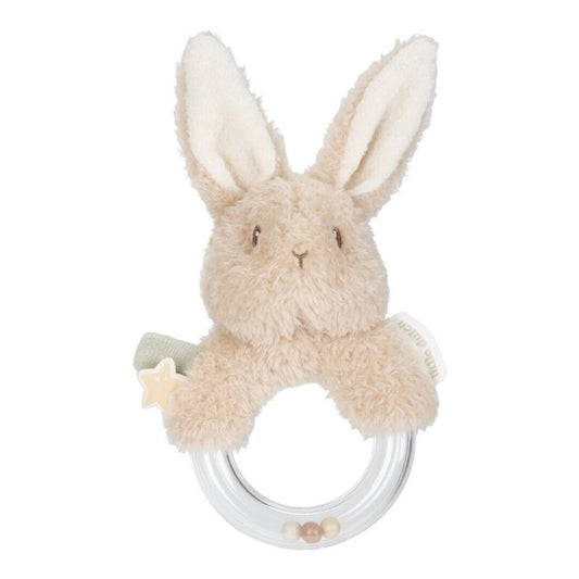 SONAJERO ANILLO CONEJITO NEWBORN NATURAL
